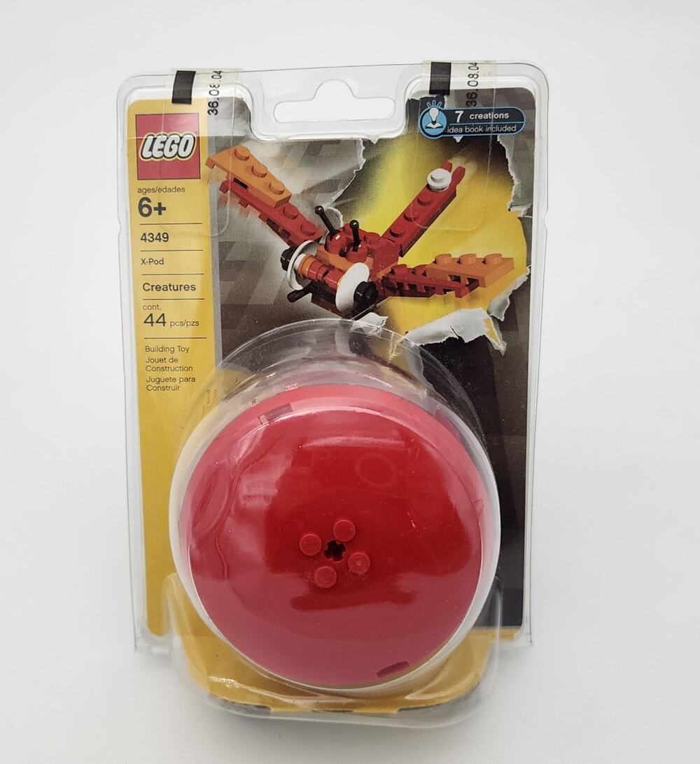 LEGO 4349 X-Pod Creatures Red Dragonfly 44 pieces New Sealed